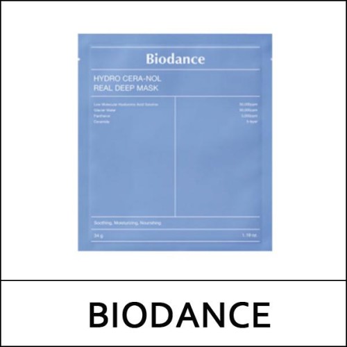 [BIODANCE] (jh) Hydro Cera-Nol Real Deep Mask (34g*4ea) 1 Pack / Box 60 / (bo) 831(521) / 341(31)/941(531)50(6) / 15,400 won(R)