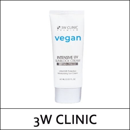 [3W Clinic] (b) Premium Vegan Intensive UV Sunblock Cream 60ml / 5415(16) / 5,200 won(R)