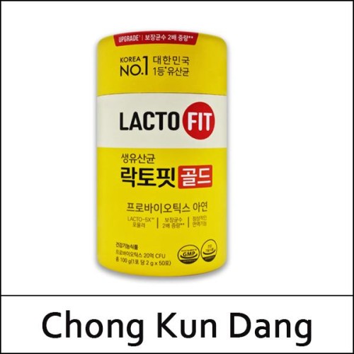 [Chong Kun Dang] (cu) Lacto-Fit ProBiotics Gold 5X Premium 2g * 50 stick(100g) / No Box(Case) / Lacto Fit / 생유산균 골드 / Box 30 / (bo) 49(58) / (jhL) 08/68(87)15(10) / 9,700 won(R) / 안전봉투