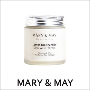 [MARY & MAY] (bo) Lemon Niacinamide Glow Wash Off Pack 125g / 1150(5) / 11,800 won(R)