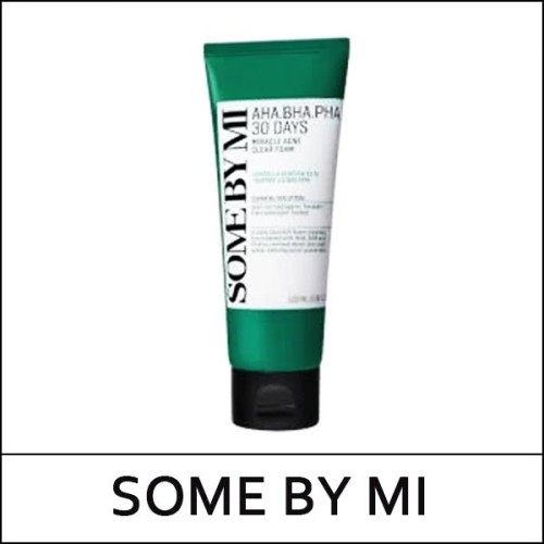 [SOME BY MI] ★ Sale 44% ★ (bo) AHA BHA PHA 30 Days Miracle Acne Clear Foam 100ml / Box 50 / (jh) 49(58) / 58/9950(10) / 18,000 won()
