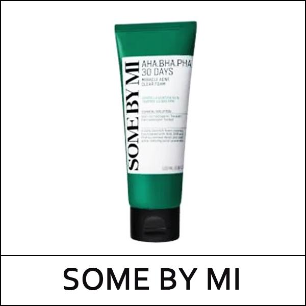 [SOME BY MI] ★ Sale 39% ★ (bo) AHA BHA PHA 30 Days Miracle Acne Clear Foam 100ml / Box 50 / (jh) 49(58) / 501/9901(10) / 18,000 won()