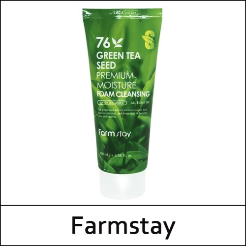 [Farmstay] (a) Green Tea Seed Premium Moisture Foam Cleansing 100ml / 3105(10) / 2,000 won(R)