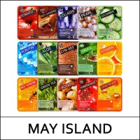 [MAY ISLAND] (s) Real Essence Mask Pack (25ml*10ea) 1 Pack / #Green Tea / EXP 2027.02 / 6199(5) / 1,500 won