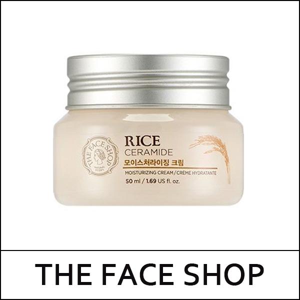 [THE FACE SHOP] ★ Sale 32% ★ (a) Rice Ceramide Moisturizing Cream 50ml / (cu) 25 / 46/2535(10) / 10,000 won(10)