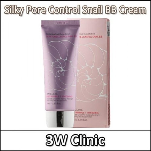 [3W Clinic] (b) Silky Pore Control Snail BB Cream 70ml / EXP 2027.01 / Box 100 / 3399(16) / 1,000 won(R)