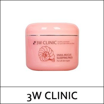 [3W Clinic] (b) Snail Mucus Sleeping Pack 100ml / Healthy and elastic / Box 100 / 9299(10) / 2,900 won(R) / S