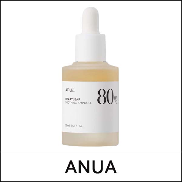 [ANUA] (lm) Heartleaf 80 Moisture Soothing Ampoule 30ml / EXP 2027.01 / Box 54 / (bo) / (b) / 57199(10) / 5,000 won(R)