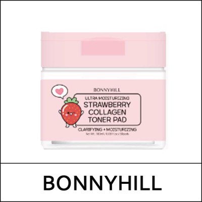 [BONNYHILL] (bo) Strawberry Collagen Toner Pad 60ea(180ml)  / 8515(5) / 6,600 won(R)