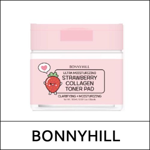 [BONNYHILL] (bo) Strawberry Collagen Toner Pad 60ea(180ml)  / 8515(5) / 6,600 won(R)