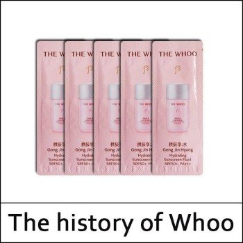 [The History Of Whoo] (sg) Gongjinhyang Hydrating Sunscreen Fluid 1ml*120ea(Total 120ml) / 수 수분 선 / 451(41)/561(51)25(7) / 20,700 won(R) / S