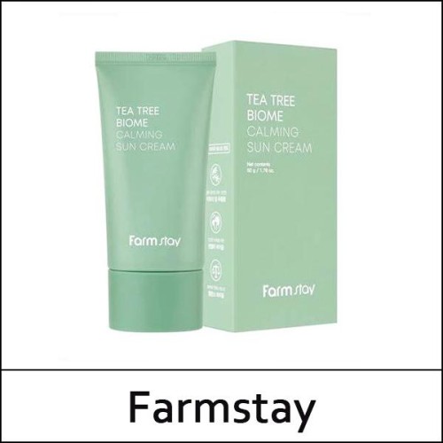 [Farmstay] (a) Tea Tree Biome Calming Sun Cream 50g / EXP 2026.09 / 0599(16) / 1,000 won(R)