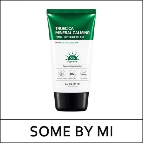 [SOME BY MI] (ho) Truecica Mineral Calming Tone Up Suncream 50ml / EXP 2026.05 / (jh) 09 / 2999(16) / 2,000 won(R) / 구형