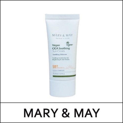 [MARY & MAY] ★ Sale 64% ★ (bo) Vegan Cica Soothing Sun Cream 50ml / New 2025 / 2901(16) / 28,500 won()