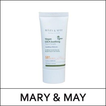 [MARY & MAY] ★ Sale 64% ★ (bo) Vegan Cica Soothing Sun Cream 50ml / New 2025 / 2901(16) / 28,500 won()