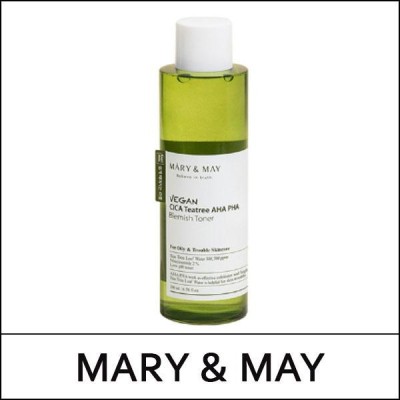 [MARY & MAY] (bo) Vegan Cica Tea Tree AHA PHA Blemish Toner 200ml / 3801(6) / 9,200 won(R)