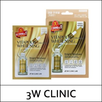 [3W Clinic] (b) Vitapolis Whitening Mask Pack (25ml*10ea) 1 Pack / Box 10/40 / 5325(4) / 4,400 won(R)