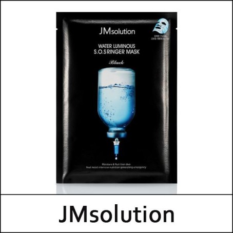 [JMsolution] (bo) Water Luminous S.O.S Ringer Mask Black (35ml*10ea) 1 Pack / SOS / (j) 16(55) / 25/5502(3) / 6,600 won(R)