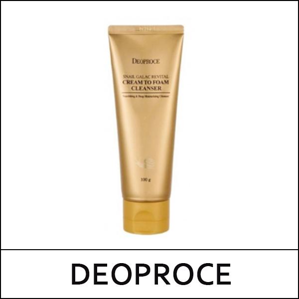 [DEOPROCE] (ov) Snail Galac Revital Cream To Foam Cleanser 100g / 32/2235(8) / 3,000 won(R)