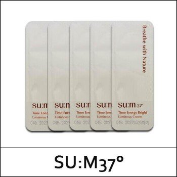 [SU:M37°] SUM (sg) Time Energy Bright Luminous Cream 1ml*60ea(Total 60ml) / (sgL) 16(55)/66(06)03(12) / 8,600 won(R) / S