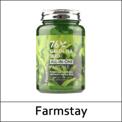 [Farmstay] (a) 76 Green Tea Seed All in One Ampoule 250ml / EXP 2026.05 / 65/9499(4) / 2,000 won(R)