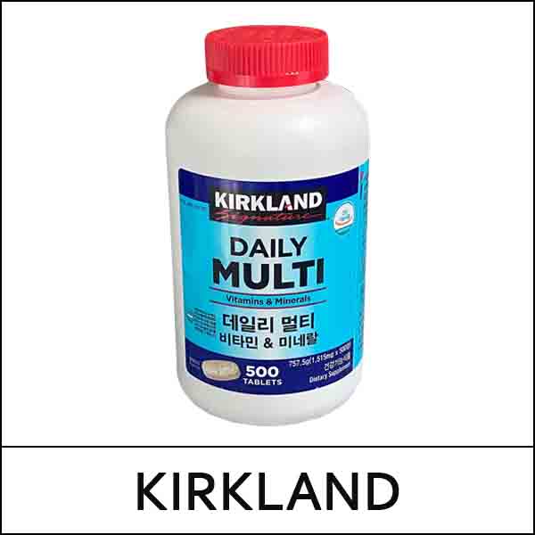 [KIRKLAND] (hp) Daily Multi Vitamin & Minerals (500 tablets) / 43/2350(0.9) / 35,000 won(R)