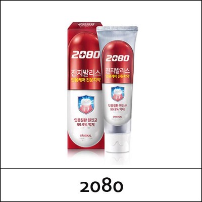 [2080] (b) K Gingivalis Original 120g / Red / Toothpaste / 진지발리스 / (b) 02 / 5135(9) / 2,000 won(R)