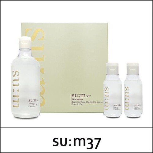 [SU:M37°] SUM ★ Sale 60% ★ (sg) Skin Saver Essential Pure Cleansing Water Special Set (400ml+100ml+100ml) / (n) 431 / 631(321)/41(0.8R)43 / 41,000 won(0.8)