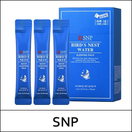[SNP] (bo) Bird's Nest Water Sleeping Pack (4ml*20ea) 1 Pack / Box 30 / (j) (06)6615(13) / 7,600 won(R)