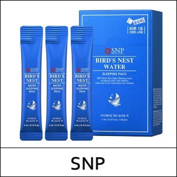 [SNP] (bo) Bird's Nest Water Sleeping Pack (4ml*20ea) 1 Pack / Box 30 / (j) (06)6615(13) / 7,600 won(R)
