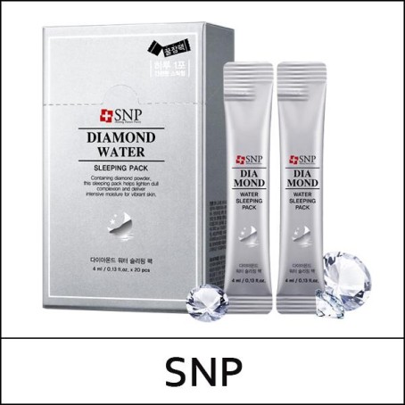 [SNP] (bo) Diamond Water Sleeping Pack (4ml*20ea) 1 Pack / Box 30 / (j) (06)6615(13) / 7,600 won(R)
