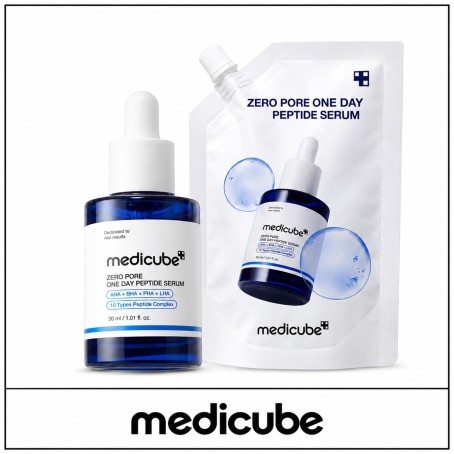 [medicube] ★ Sale 5% ★ (oy) Zero Pore One Day Peptide Serum Set (30ml+Refill 50ml) / 41450(5) / 46,000 won()