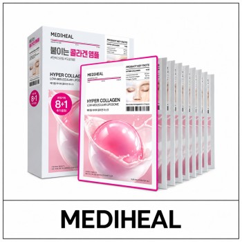 [MEDIHEAL] ★ Sale 5% ★ (oy) Hyper Collagen Gel Mask Set (34g*8ea+1ea) / 42350(4) / 36,000 won()