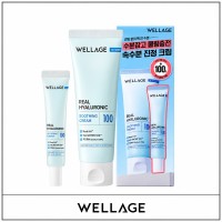 [WELLAGE] ★ Sale 5% ★ (oy) Real Hyaluronic Soothing Cream 100 Set (80ml+20ml) / 25250(8) / 28,000 won()