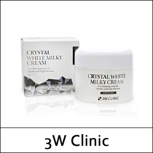 [3W Clinic] (b) Crystal White Milky Cream 50g / Box 120 / 5401(12) / 5,000 won(R)