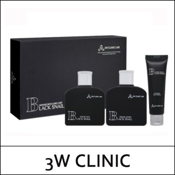 [3W Clinic] (b) Lab Black Snail Homme Set (3 Items) / 0815(1.2) / 9,200 won(R)