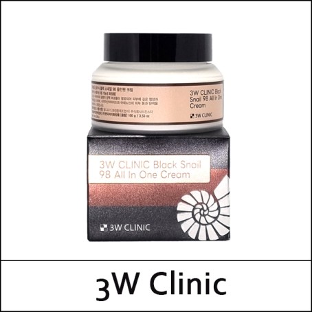 [3W Clinic] (b) Black Snail 98 All In One Cream 100g / Box 60 / 55/9305(8) / 5,900 won(R)