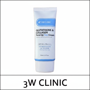 [3W Clinic] (b) Glutathione & Collagen Tone-Up Sun Cream 70ml / Glutathione & Collagen Tone Up Sun Cream / 9103(14) / 2,500 won(R)
