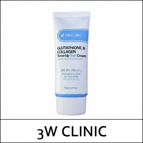 [3W Clinic] (b) Glutathione & Collagen Tone-Up Sun Cream 70ml / Glutathione & Collagen Tone Up Sun Cream / 9103(14) / 2,500 won(R)