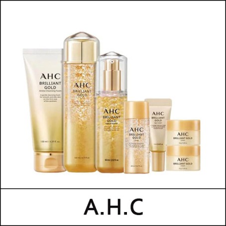 [A.H.C] AHC (j) Brilliant Gold Special Set [3 items] (Foam 130ml+Toner 140ml+Essence 60ml+free gifts) 1 Pack / (bo) 44 / 05(54)99(1.2) / 50,000 won(R) / sold out