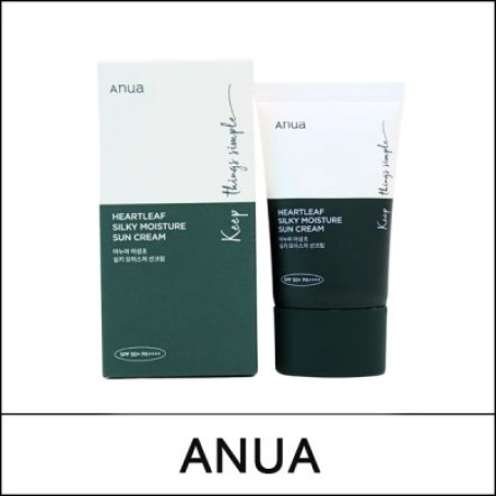 [ANUA] ★ Sale 40% ★ (b) Heartleaf Silky Moisture Sun Cream 50ml / Box / (bo) 521/831 / (jh) 421 / 41/54150(14) / 25,000 won()