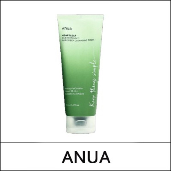 [ANUA] (b) Heartleaf Quercetinol Pore Deep Cleansing Foam 150ml / Box / (a) 38 / (bo) 78 / 2899(7) / 4,000 won(R)