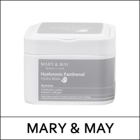 [MARY & MAY] ★ Sale 58% ★ (bo) Hyaluronic Panthenol Hydra Mask (30ea) 400g / Box 15 / (sc40) / 89(3R)415 / 25,900 won(3)