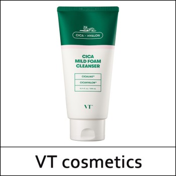[VT Cosmetics] ★ Sale 58% ★ (jh) Cica Mild Foam Cleanser 300ml / Box 30 / (cu) 74/54 / 2650(4) / 15,000 won(4)