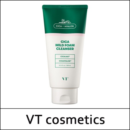 [VT Cosmetics] ★ Sale 50% ★ (jh) Cica Mild Foam Cleanser 300ml / Box 30 / (cu) 75/74 / (j) 08(27) / 2602(4) / 15,000 won(4)