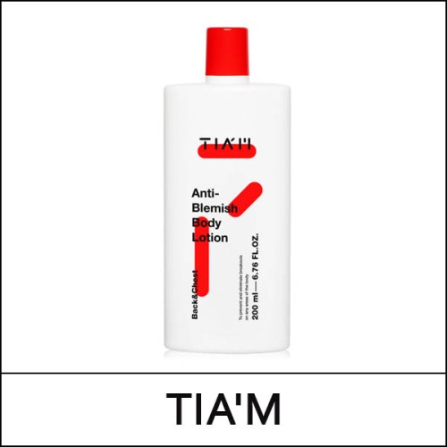[TIA'M] TIAM ★ Sale 20% ★ (pw) Anti Blemish Body Lotion (Back & Chest) 200ml / Box 50 / 88(5R)39 / 25,000 won(5R) / 특가