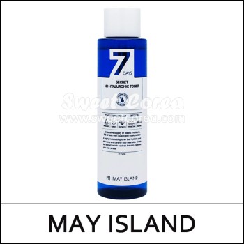 [MAY ISLAND] ★ Sale 74% ★ (s) 7 Days Secret 4D Hyaluronic Toner 155ml / Box 100 / (7R)21 / 32,000 won(7R)