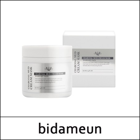 [bidameun] ★ Sale 44% ★ (jj) Charcoal Mud Cream Mask 220ml / Wash-Off Pack / 40201(4) / 40,000 won(4)