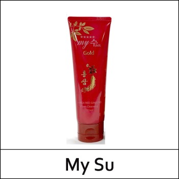 [My Su] (jj) My Su S2R Gold Korea Red ginseng Foam Cleansing 130ml / 마이수 에스투알 홍삼 폼 클렌징 / Box / 82(52)25(8) / 3,500 won(R)