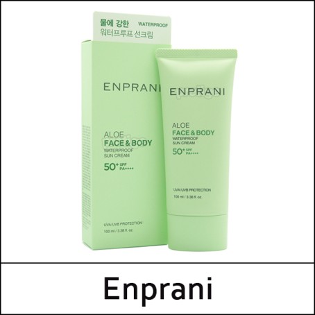[Enprani] (i) Aloe Face & Body Waterproof Sun Cream 100ml / SPF50+ PA++++ / (a) / 86/6850(11) / 9,000 won(R)